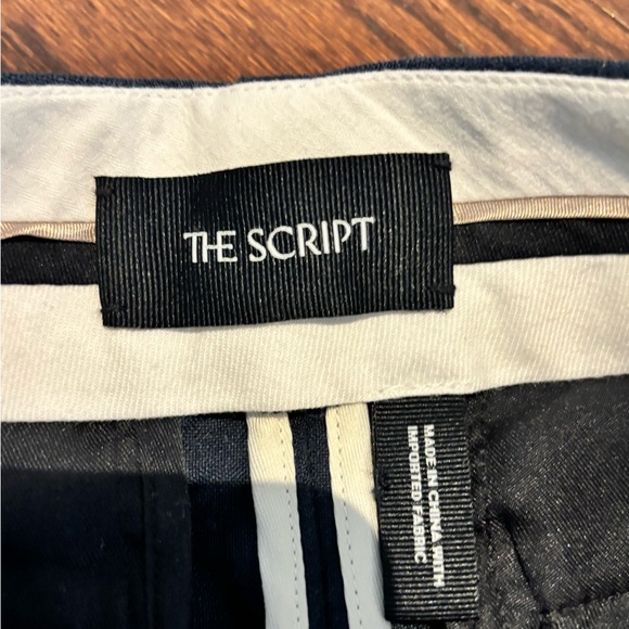 The Script navy wide leg linen pants - Picture 5 of 5